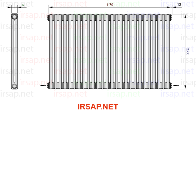 Радиатор IRSAP Tesi 22500/26 T08 CL 01